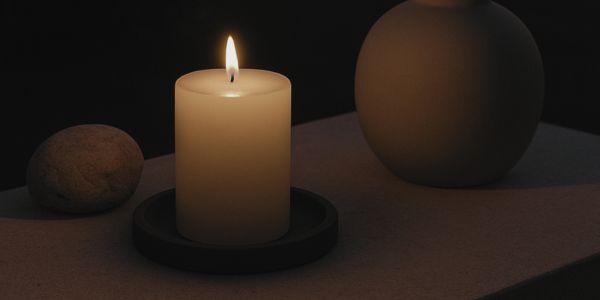 Sviečky v sklenených lampášoch na terase